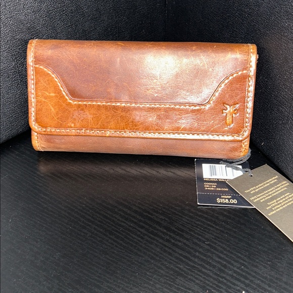 Frye Melissa Wallet in the color Cognac - Picture 5 of 6